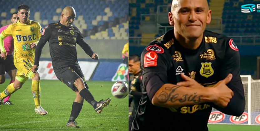 Chupete Suazo celebró con una imagen su gran actuación