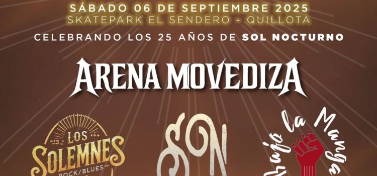 Quillota vivirá el festival “Ecos del Sol” con rock, blues y metal al aire libre