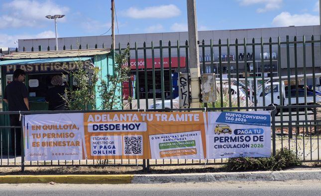 Permiso de Circulación 2026 en Quillota permitirá condonar hasta un 80% de multas TAG