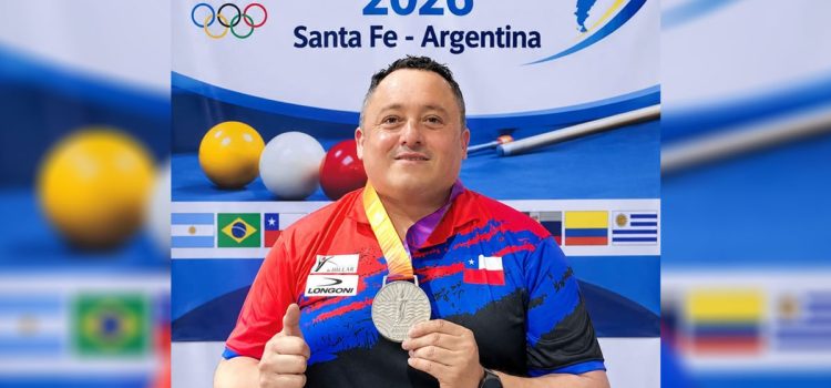 Histórico: billarista Luis Bahamondes gana medalla de plata en los Odesur 2026