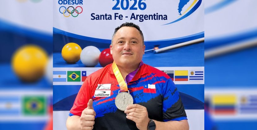 Histórico: billarista Luis Bahamondes gana medalla de plata en los Odesur 2026
