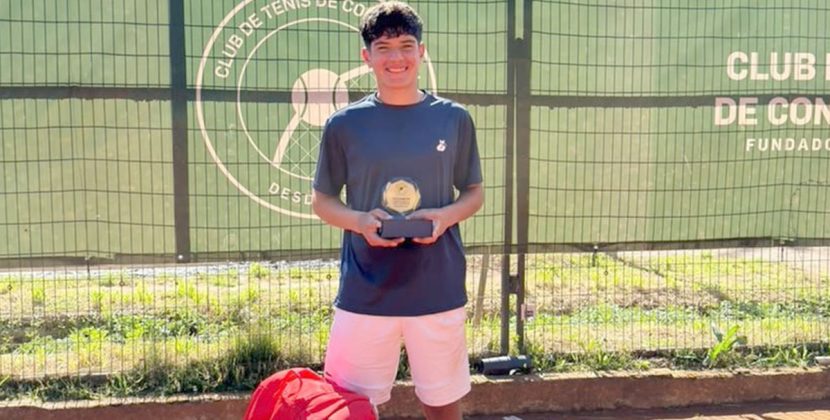 Tenista crucino Tomás Aliaga es subcampeón de torneo internacional en Concepción