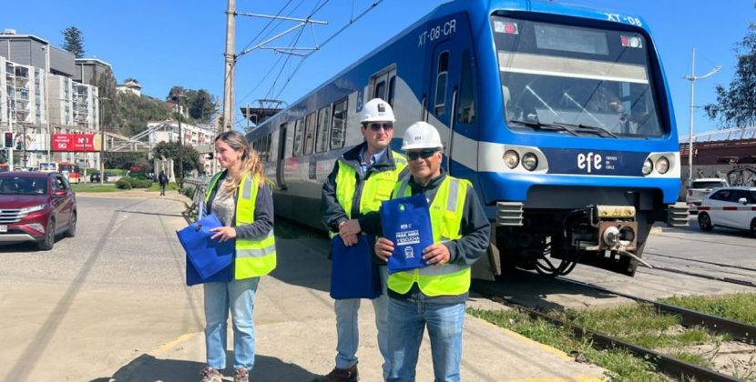 Fiestas Patrias: EFE lanza campaña de seguridad ferroviaria en Quillota y La Calera